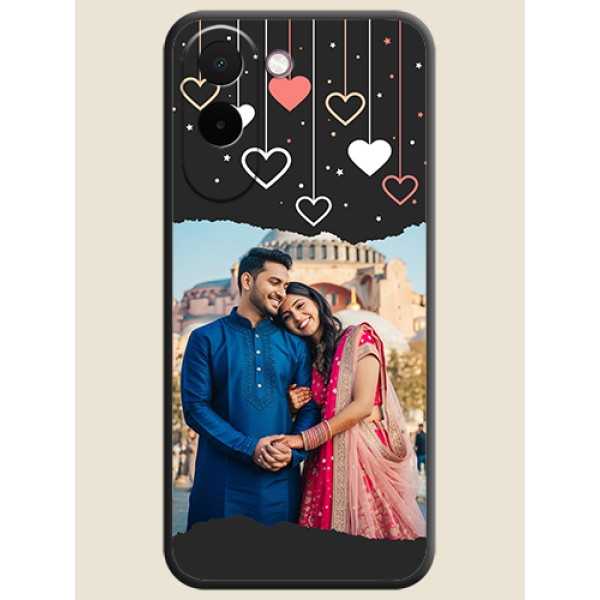 Love Hangings with Splash Wave Picture On Space Black Custom Soft Matte Mobile Back Cover - OnePlus N6x 5G Love Hangings with Splash Wave Picture On Space Black Custom Soft Matte Mobile Back Cover - OnePlus N6x 5G