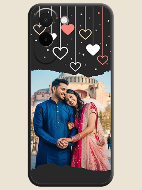 Love Hangings with Splash Wave Picture On Space Black Custom Soft Matte Mobile Back Cover - OnePlus N6x 5G