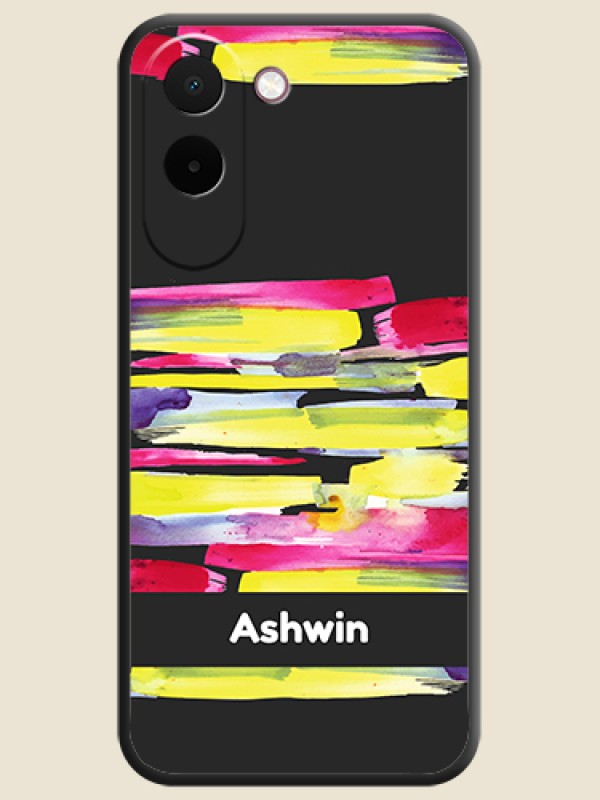 Brush Coloured On Space Black Custom Soft Matte Mobile Back Cover - OnePlus N6x 5G