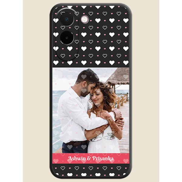 White Color Love Symbols with Text Design on Photo On Space Black Custom Soft Matte Mobile Back Cover - OnePlus N6x 5G White Color Love Symbols with Text Design on Photo On Space Black Custom Soft Matte Mobile Back Cover - OnePlus N6x 5G