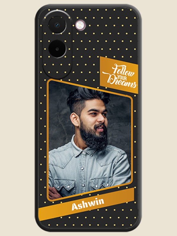 Follow Your Dreams with White Dots On Space Black Custom Soft Matte Mobile Back Cover - OnePlus N6x 5G