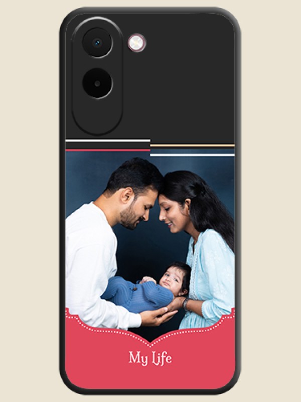 Classic Plain Design with Name On Space Black Custom Soft Matte Mobile Back Cover - OnePlus N6x 5G