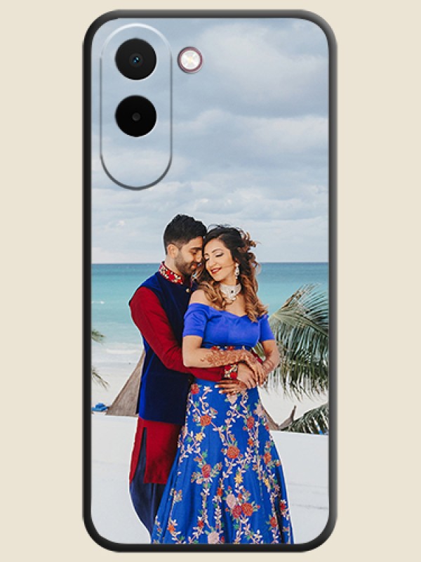 Full Single Pic Upload On Space Black Custom Soft Matte Mobile Back Cover - OnePlus N6x 5G
