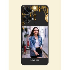 Decorative Design with Text on Space Black Custom Soft Matte Back Cover - OnePlus Nord 2T 5G