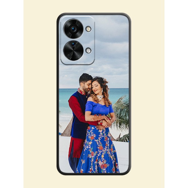 Full Single Pic Upload On Space Black Personalized Soft Matte Phone Covers -Oneplus Nord 2T 5G Full Single Pic Upload On Space Black Personalized Soft Matte Phone Covers -Oneplus Nord 2T 5G