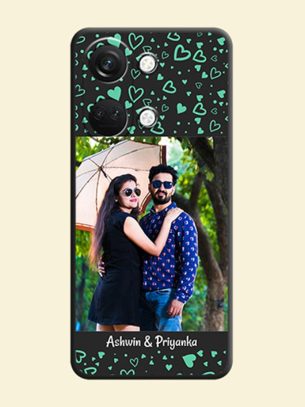 Sea Green Indefinite Love Pattern - Photo on Space Black Soft Matte Mobile Cover - OnePlus Nord 3 5G