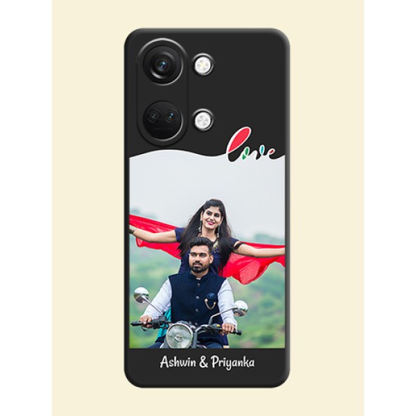 Fall in Love Pattern with Picture - Photo on Space Black Soft Matte Mobile Case - OnePlus Nord 3 5G Fall in Love Pattern with Picture - Photo on Space Black Soft Matte Mobile Case - OnePlus Nord 3 5G