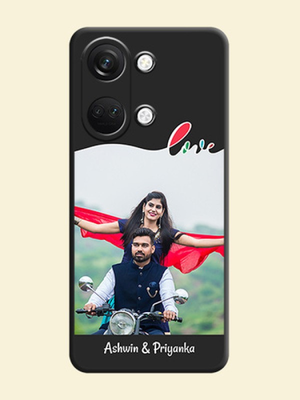 Fall in Love Pattern with Picture - Photo on Space Black Soft Matte Mobile Case - OnePlus Nord 3 5G