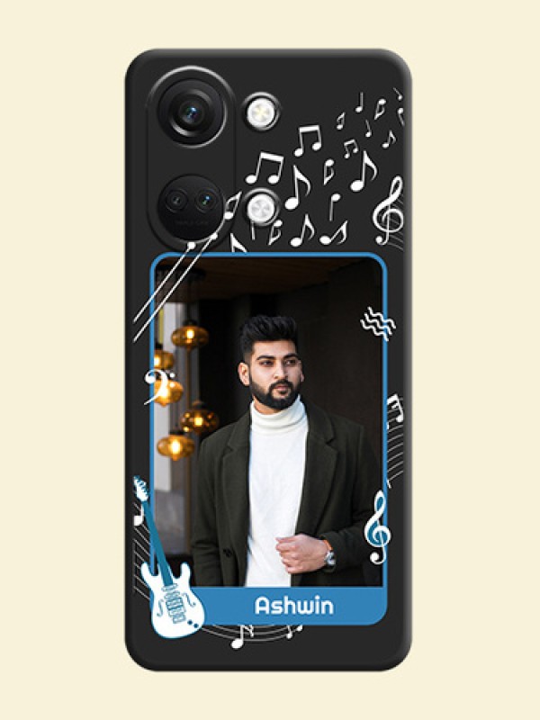 Musical Theme Design with Text - Photo on Space Black Soft Matte Mobile Case - OnePlus Nord 3 5G