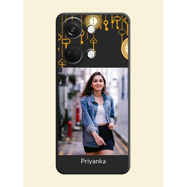 Decorative Design with Text on Space Black Custom Soft Matte Back Cover - OnePlus Nord 3 5G Decorative Design with Text on Space Black Custom Soft Matte Back Cover - OnePlus Nord 3 5G