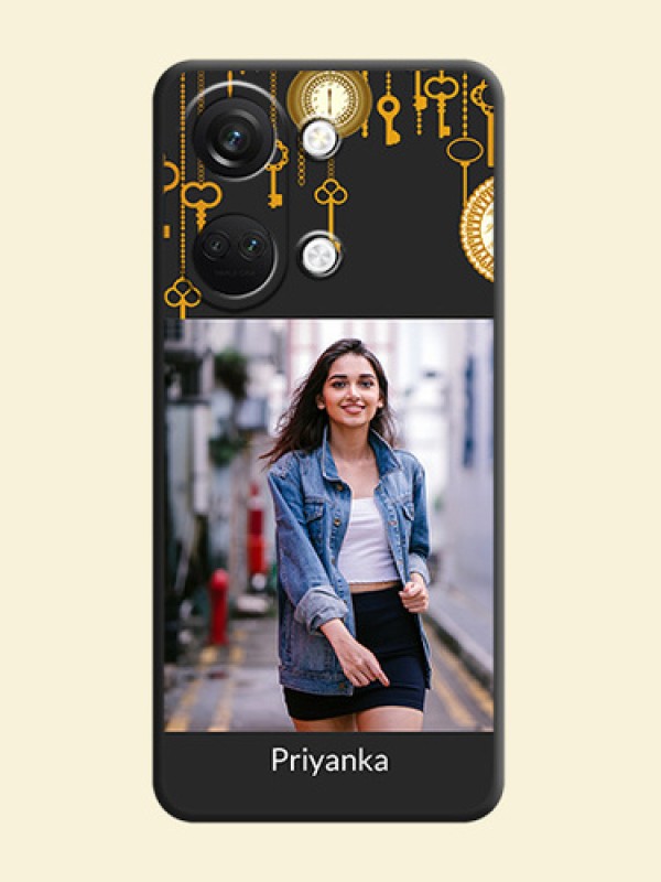 Decorative Design with Text on Space Black Custom Soft Matte Back Cover - OnePlus Nord 3 5G