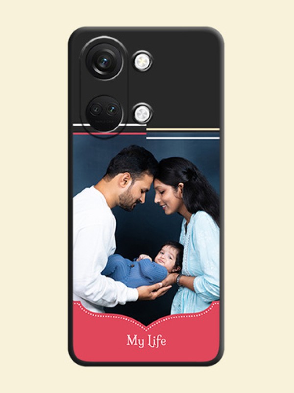 Classic Plain Design with Name - Photo on Space Black Soft Matte Phone Cover - OnePlus Nord 3 5G