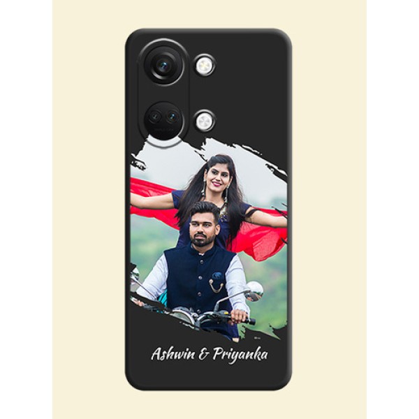 Grunge Brush Strokes - Photo on Space Black Soft Matte Back Cover - OnePlus Nord 3 5G Grunge Brush Strokes - Photo on Space Black Soft Matte Back Cover - OnePlus Nord 3 5G