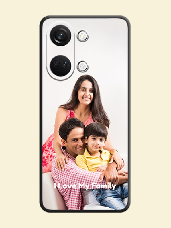 Full Single Pic Upload With Text On Space Black Personalized Soft Matte Phone Covers - OnePlus Nord 3 5G