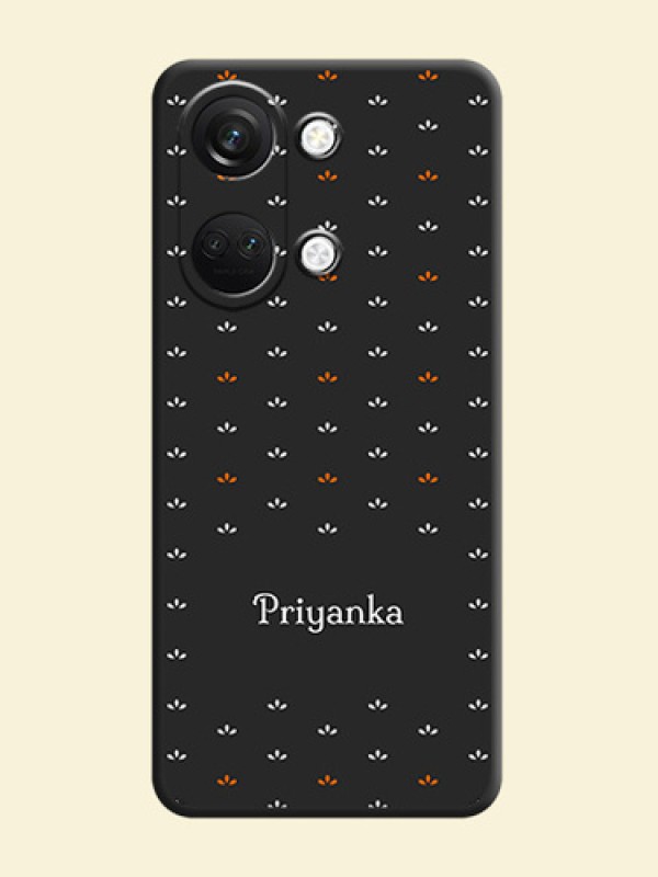 Simple Pattern With Custom Text On Space Black Personalized Soft Matte Phone Covers - OnePlus Nord 3 5G