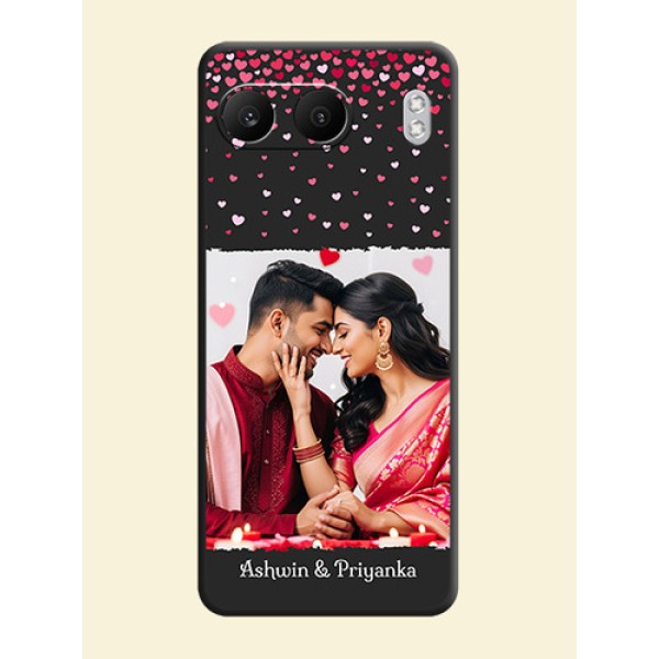Fall in Love with Your Partner on Photo On Space Black Custom Soft Matte Mobile Back Cover - Nord 4 5G Fall in Love with Your Partner on Photo On Space Black Custom Soft Matte Mobile Back Cover - Nord 4 5G