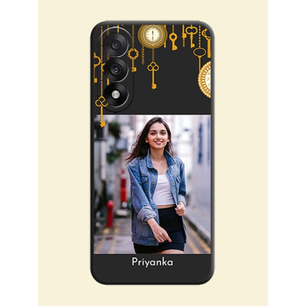 Decorative Design with Text On Space Black Custom Soft Matte Mobile Back Cover - OnePlus Nord 5 5G Decorative Design with Text On Space Black Custom Soft Matte Mobile Back Cover - OnePlus Nord 5 5G
