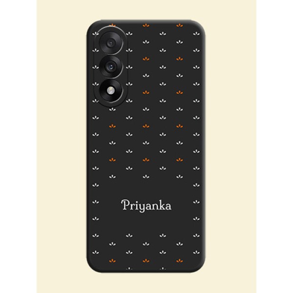 Simple Pattern With Custom Text On Space Black Custom Soft Matte Mobile Back Cover - OnePlus Nord 5 5G Simple Pattern With Custom Text On Space Black Custom Soft Matte Mobile Back Cover - OnePlus Nord 5 5G