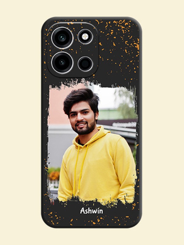 Spray Free Design on Photo On Space Black Custom Soft Matte Mobile Back Cover - OnePlus Nord 6 5G