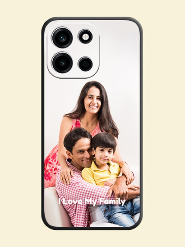 Full Single Pic Upload With Text On Space Black Custom Soft Matte Mobile Back Cover - OnePlus Nord 6 5G