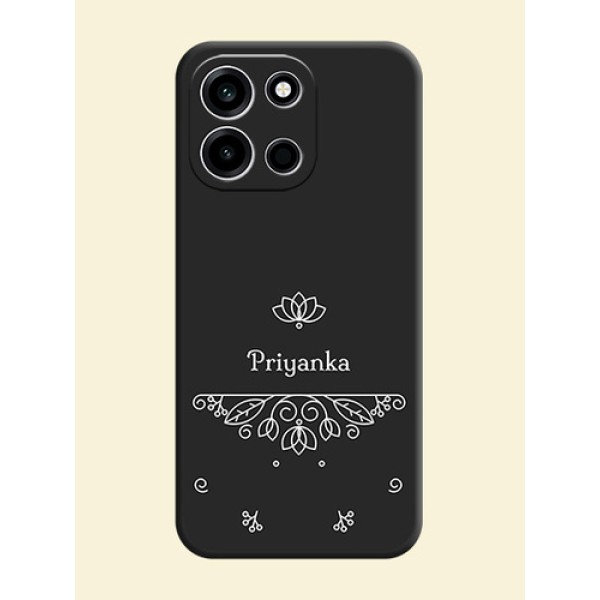 Lotus Garden Custom Text On Space Black Custom Soft Matte Mobile Back Cover - OnePlus Nord 6 5G Lotus Garden Custom Text On Space Black Custom Soft Matte Mobile Back Cover - OnePlus Nord 6 5G
