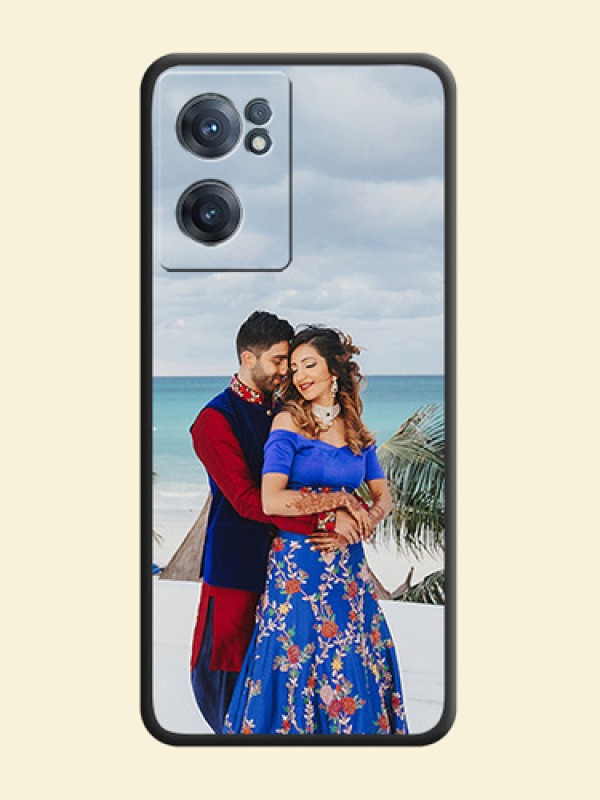 Full Single Pic Upload On Space Black Personalized Soft Matte Phone Covers -Oneplus Nord Ce 2 5G