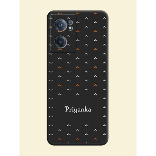 Simple Pattern With Custom Text On Space Black Personalized Soft Matte Phone Covers -Oneplus Nord Ce 2 5G Simple Pattern With Custom Text On Space Black Personalized Soft Matte Phone Covers -Oneplus Nord Ce 2 5G