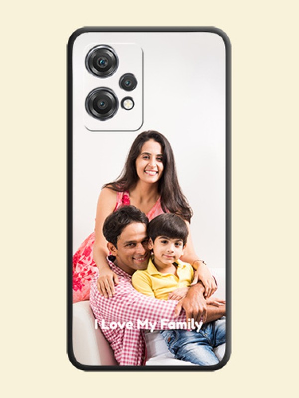 Full Single Pic Upload With Text On Space Black Personalized Soft Matte Phone Covers -Oneplus Nord Ce 2 Lite 5G