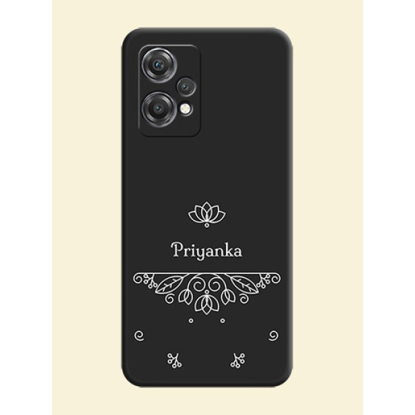 Lotus Garden Custom Text On Space Black Personalized Soft Matte Phone Covers -Oneplus Nord Ce 2 Lite 5G Lotus Garden Custom Text On Space Black Personalized Soft Matte Phone Covers -Oneplus Nord Ce 2 Lite 5G