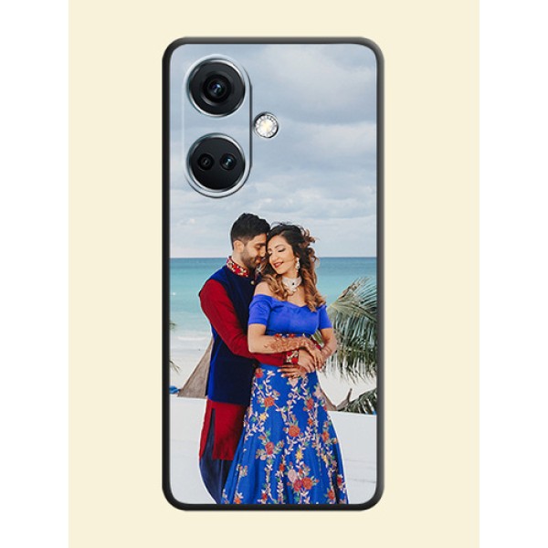 Full Single Pic Upload On Space Black Personalized Soft Matte Phone Covers - OnePlus Nord CE 3 5G Full Single Pic Upload On Space Black Personalized Soft Matte Phone Covers - OnePlus Nord CE 3 5G