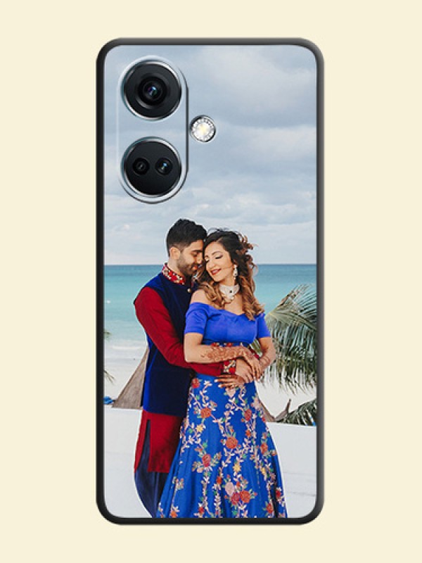 Full Single Pic Upload On Space Black Personalized Soft Matte Phone Covers - OnePlus Nord CE 3 5G
