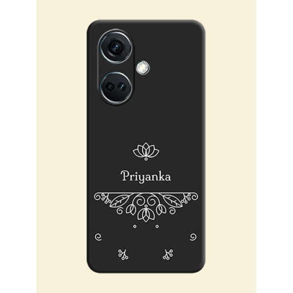 Lotus Garden Custom Text On Space Black Personalized Soft Matte Phone Covers - OnePlus Nord CE 3 5G Lotus Garden Custom Text On Space Black Personalized Soft Matte Phone Covers - OnePlus Nord CE 3 5G
