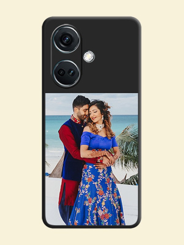 Image Upload With Space Black Color On Custom Soft Matte Mobile Back Cover - OnePlus Nord Ce 3 5G