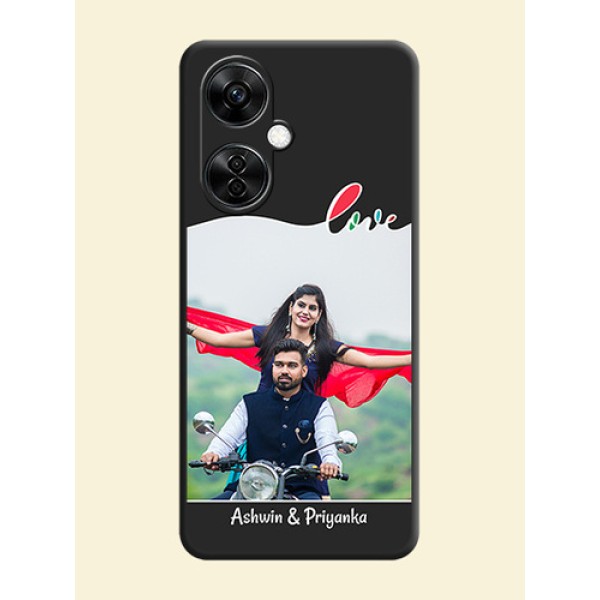 Fall in Love Pattern with Picture on Photo on Space Black Soft Matte Mobile Case - Nord CE 3 Lite 5G Fall in Love Pattern with Picture on Photo on Space Black Soft Matte Mobile Case - Nord CE 3 Lite 5G
