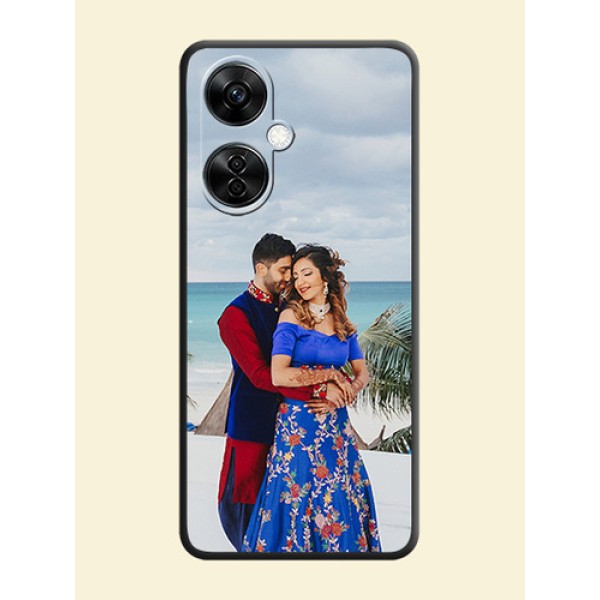 Full Single Pic Upload On Space Black Personalized Soft Matte Phone Covers -Oneplus Nord Ce 3 Lite 5G Full Single Pic Upload On Space Black Personalized Soft Matte Phone Covers -Oneplus Nord Ce 3 Lite 5G