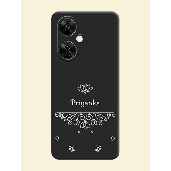 Lotus Garden Custom Text On Space Black Personalized Soft Matte Phone Covers -Oneplus Nord Ce 3 Lite 5G Lotus Garden Custom Text On Space Black Personalized Soft Matte Phone Covers -Oneplus Nord Ce 3 Lite 5G