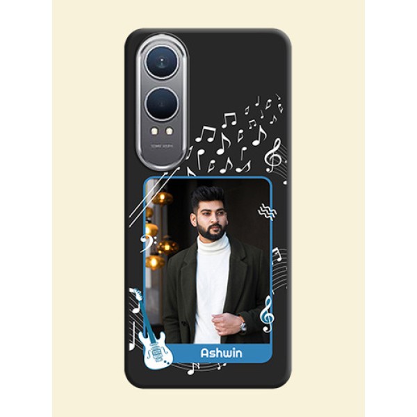 Musical Theme Design with Text on Photo On Space Black Custom Soft Matte Mobile Back Cover - OnePlus Nord CE 4 Lite 5G Musical Theme Design with Text on Photo On Space Black Custom Soft Matte Mobile Back Cover - OnePlus Nord CE 4 Lite 5G