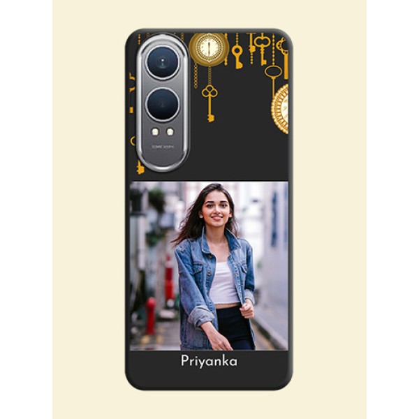 Decorative Design with Text On Space Black Custom Soft Matte Mobile Back Cover - OnePlus Nord CE 4 Lite 5G Decorative Design with Text On Space Black Custom Soft Matte Mobile Back Cover - OnePlus Nord CE 4 Lite 5G