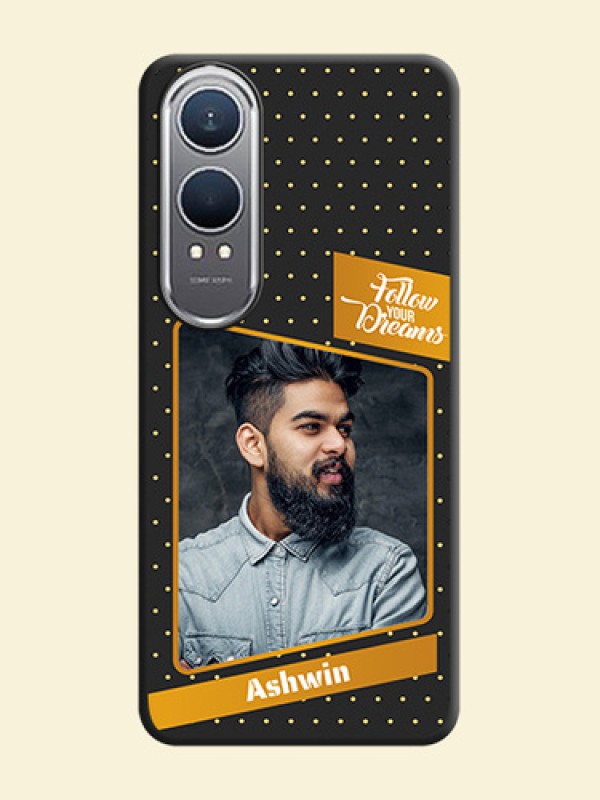 Follow Your Dreams with White Dots On Space Black Custom Soft Matte Mobile Back Cover - OnePlus Nord CE 4 Lite 5G