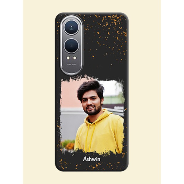 Spray Free Design on Photo On Space Black Custom Soft Matte Mobile Back Cover - OnePlus Nord CE 4 Lite 5G
