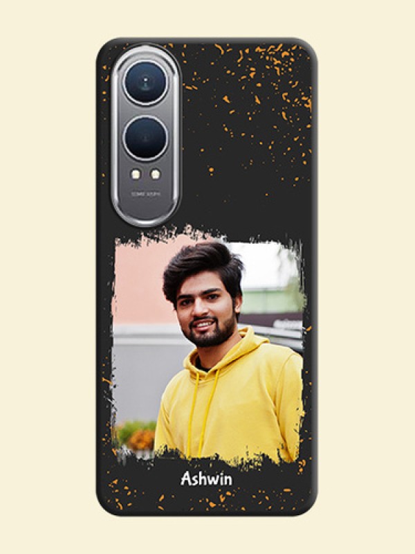 Spray Free Design on Photo On Space Black Custom Soft Matte Mobile Back Cover - OnePlus Nord CE 4 Lite 5G