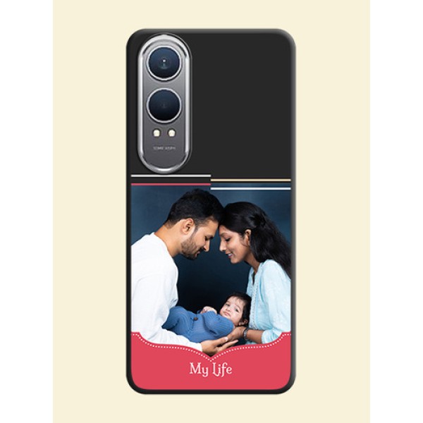 Classic Plain Design with Name On Space Black Custom Soft Matte Mobile Back Cover - OnePlus Nord CE 4 Lite 5G Classic Plain Design with Name On Space Black Custom Soft Matte Mobile Back Cover - OnePlus Nord CE 4 Lite 5G
