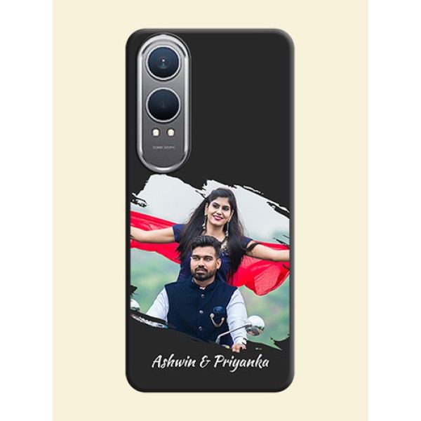 Grunge Brush Strokes on Photo On Space Black Custom Soft Matte Mobile Back Cover - OnePlus Nord CE 4 Lite 5G Grunge Brush Strokes on Photo On Space Black Custom Soft Matte Mobile Back Cover - OnePlus Nord CE 4 Lite 5G