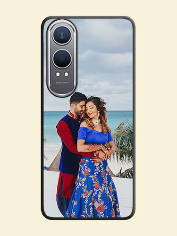 Full Single Pic Upload On Space Black Custom Soft Matte Mobile Back Cover - OnePlus Nord CE 4 Lite 5G