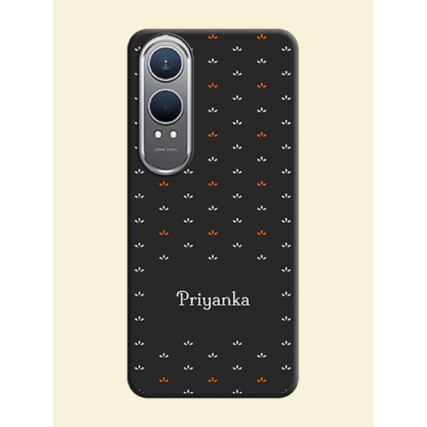 Simple Pattern With Custom Text On Space Black Custom Soft Matte Mobile Back Cover - OnePlus Nord CE 4 Lite 5G Simple Pattern With Custom Text On Space Black Custom Soft Matte Mobile Back Cover - OnePlus Nord CE 4 Lite 5G