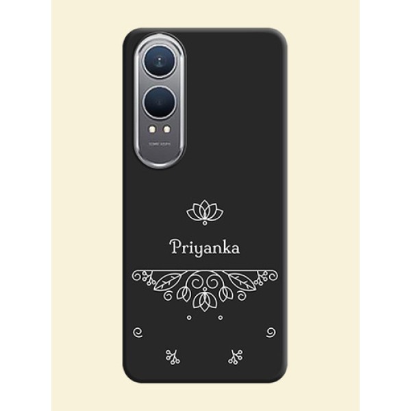 Lotus Garden Custom Text On Space Black Custom Soft Matte Mobile Back Cover - OnePlus Nord CE 4 Lite 5G Lotus Garden Custom Text On Space Black Custom Soft Matte Mobile Back Cover - OnePlus Nord CE 4 Lite 5G