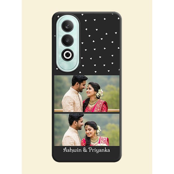 Miniature Love Symbols with Name on Space Black Custom Soft Matte Back Cover - OnePlus Nord CE 4 Miniature Love Symbols with Name on Space Black Custom Soft Matte Back Cover - OnePlus Nord CE 4