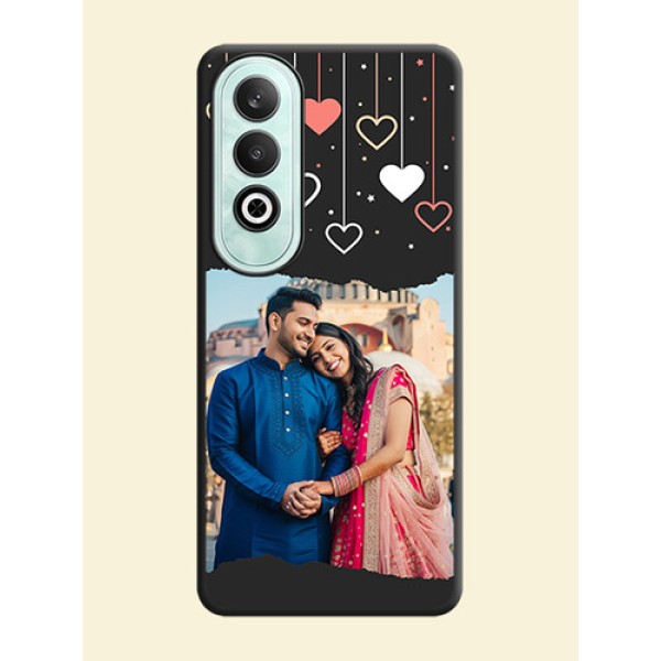 Love Hangings with Splash Wave Picture on Space Black Custom Soft Matte Phone Back Cover - OnePlus Nord CE 4 Love Hangings with Splash Wave Picture on Space Black Custom Soft Matte Phone Back Cover - OnePlus Nord CE 4