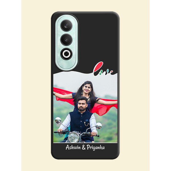 Fall in Love Pattern with Picture - Photo on Space Black Soft Matte Mobile Case - OnePlus Nord CE 4 Fall in Love Pattern with Picture - Photo on Space Black Soft Matte Mobile Case - OnePlus Nord CE 4