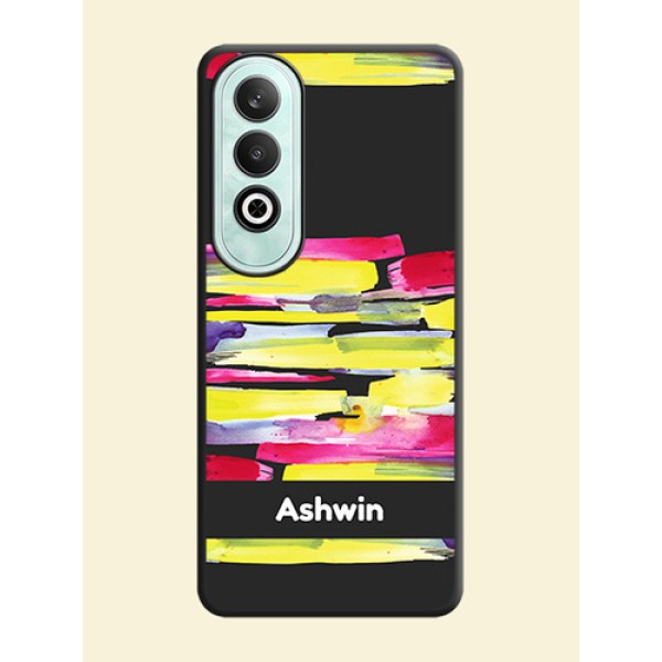 Brush Coloured on Space Black Personalized Soft Matte Phone Covers - OnePlus Nord CE 4 Brush Coloured on Space Black Personalized Soft Matte Phone Covers - OnePlus Nord CE 4